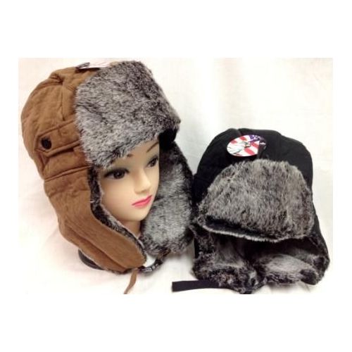 24 Pieces of Faux Fur Lined Boomer Hat Unisex Winter Hats