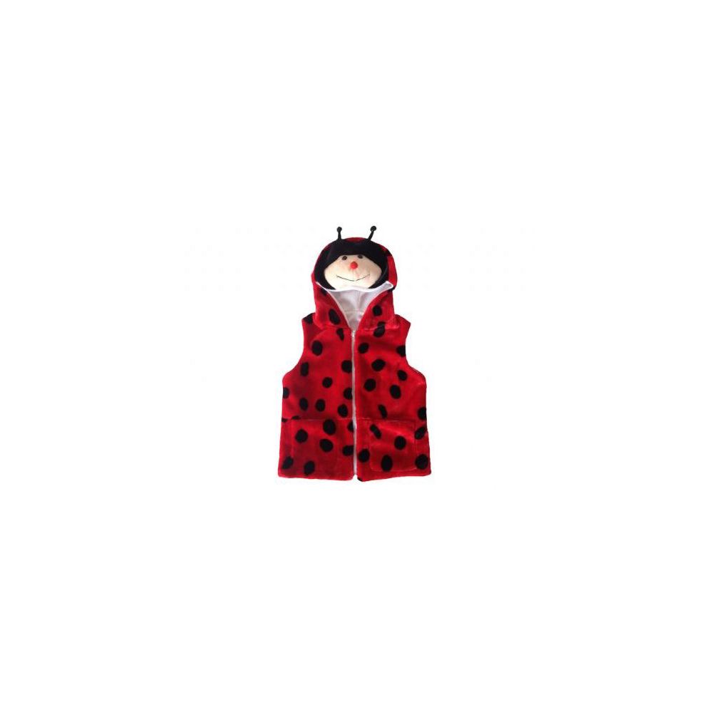 24 Pieces of Kids Vest With Animal Hoodie Lady Bug
