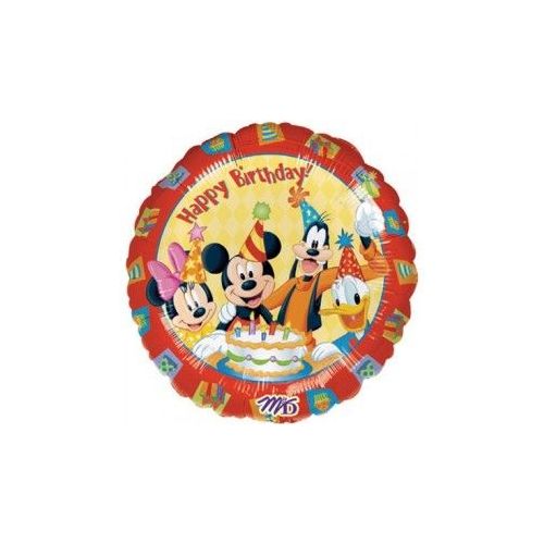 100 Wholesale Mylar 18" LC-Happy Birthday Mickey & Friends