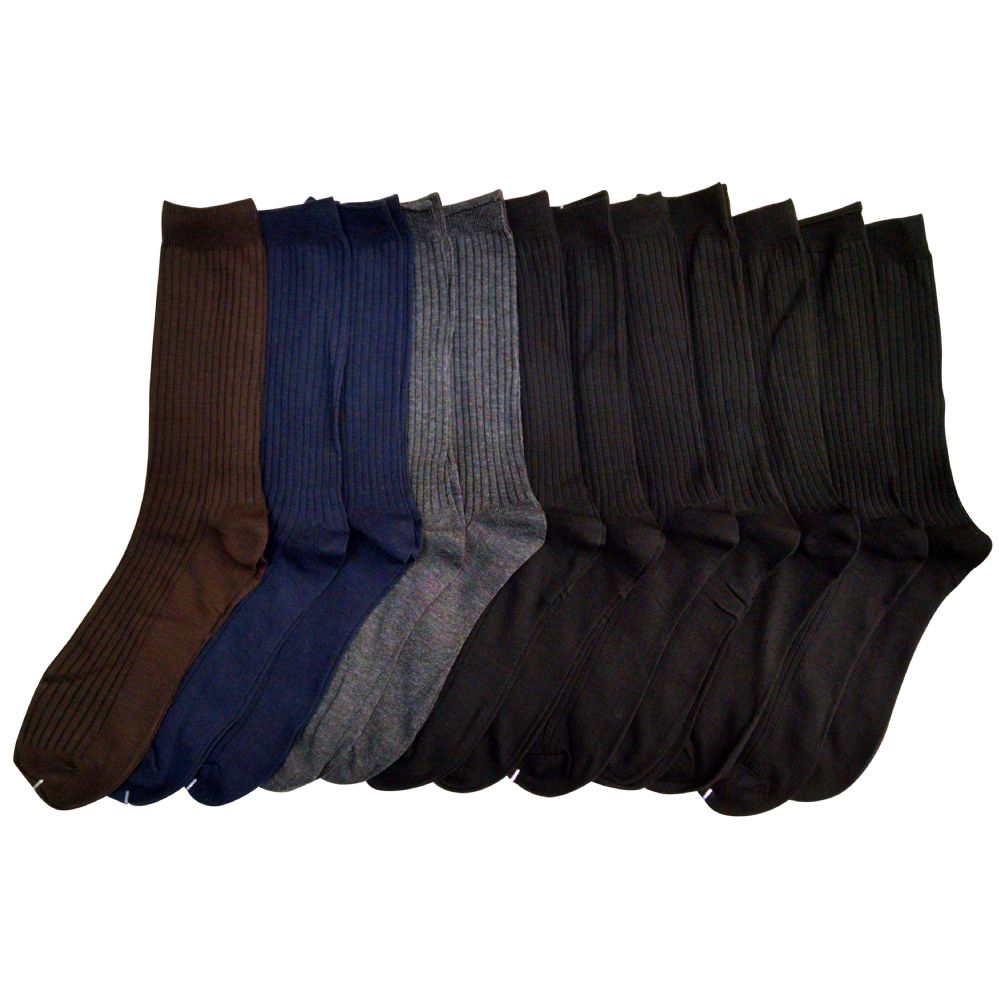 120 Pairs of Men's Dress Sock In Assorted Colors