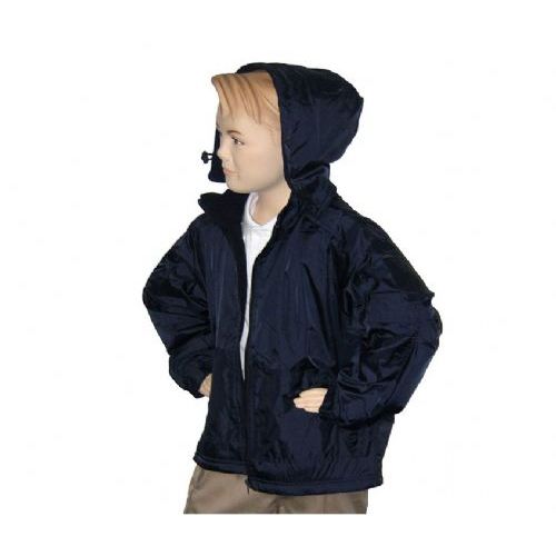12 Pieces of Boys School Nylon Zip Jacket W/ Fleece Lining