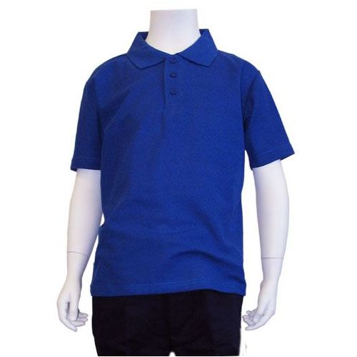 12 Pieces of Boys School Uniform Polo Shirt Royal Blue Color
