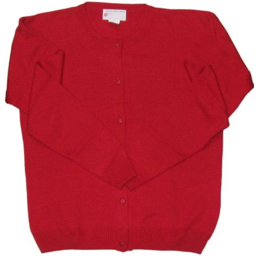 26 Pieces of Adult School Cardigan Red Color