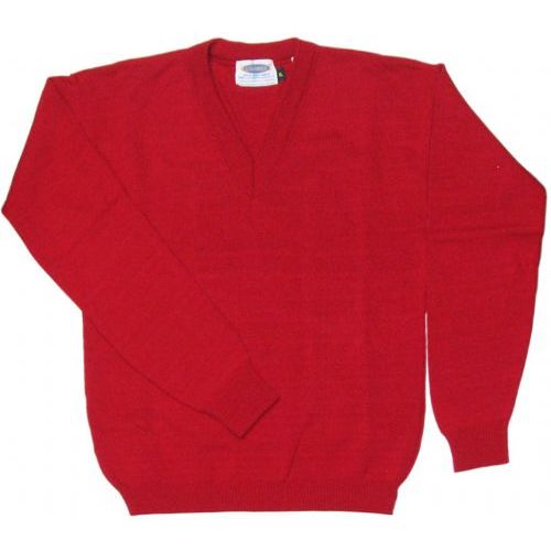 18 Pieces of Kids School V-Neck Sweater Red Color Only