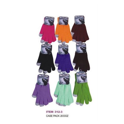 120 Pairs of Ladies Assorted Color Touch Screen Gloves
