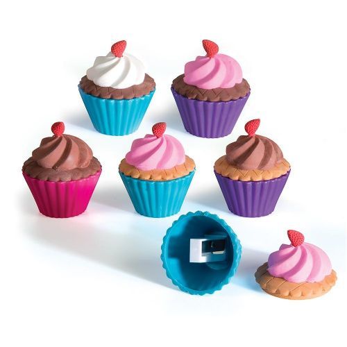 48 Wholesale Cupcake Shoppe Scented Eraser And Sharpener