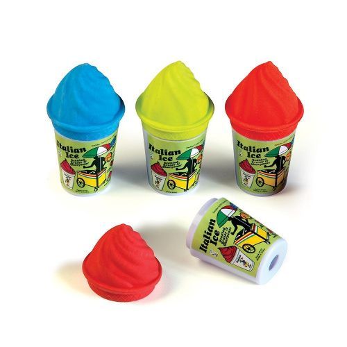 60 Pieces Italian Ice Sharpener And Scented Eraser - Sharpeners