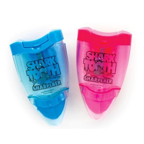 96 Wholesale Shark Tooth Sharpener And Eraser