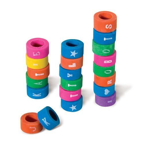 1000 Pieces of Alphabet Eraser Grip