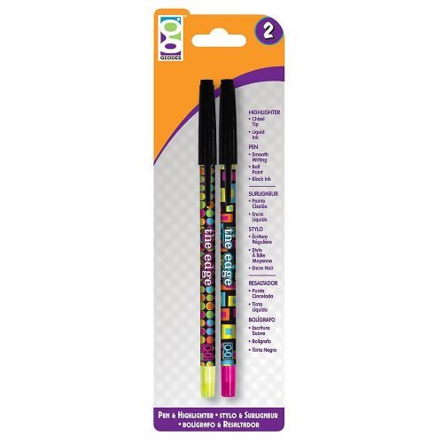 48 Pieces of Study Buddy Edge Pen And Highlighter Pack