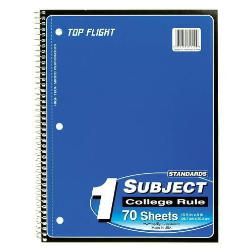 24 Pieces of 1 Subject Spiral Notebook College Rule