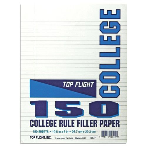 48 Pieces of 8 X 10.5 Looseleaf Paper Pack College Rule