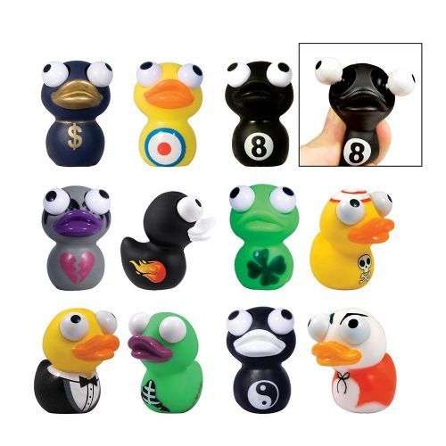 200 Pieces of Rubber Duckies Eye Popper Toys