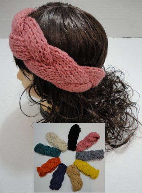 48 Pieces of Hand Knitted Ear Band [braided Loop]