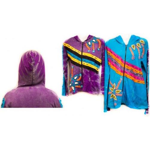 12 Pieces of Nepal Handmade Cotton Jackets With Hood Design
