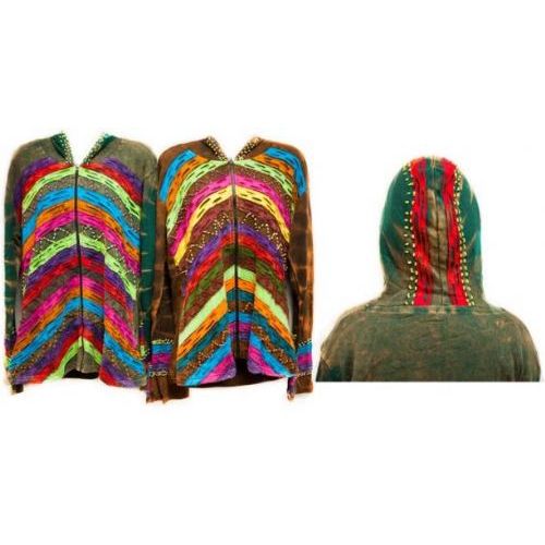 12 Pieces of Nepal Handmade Cotton Jackets With Hood