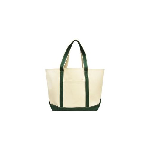 24 Wholesale Carmel Classic Xl Cotton Canvas Boat Tote In Forest