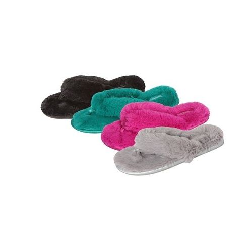 fuzzy thong slippers