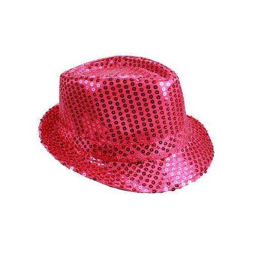 pink trilby hat