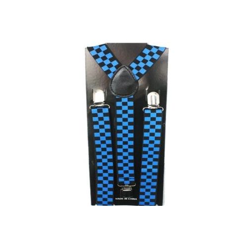 48 pieces of Checkered Blue And Blue Suspender