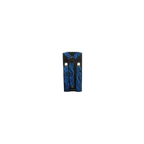 96 Pieces of Adult Blue Zebra Suspender