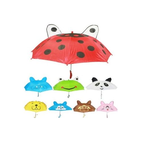 36 Wholesale Children's Animal Printed Umbrellas