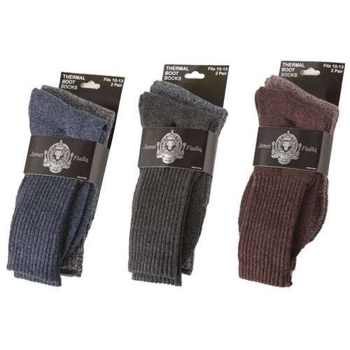 36 Wholesale Men's Heavy Thermal Socks