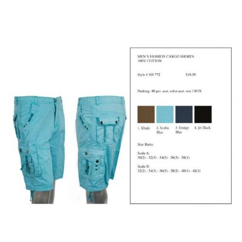 24 Pieces Mens Fashion Cargo Shorts 100% Cotton - Mens Shorts