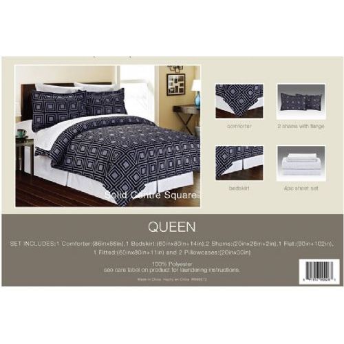 4 Pieces of Manhattan Light Collection 8 Piece Printed Bed In A Bag
