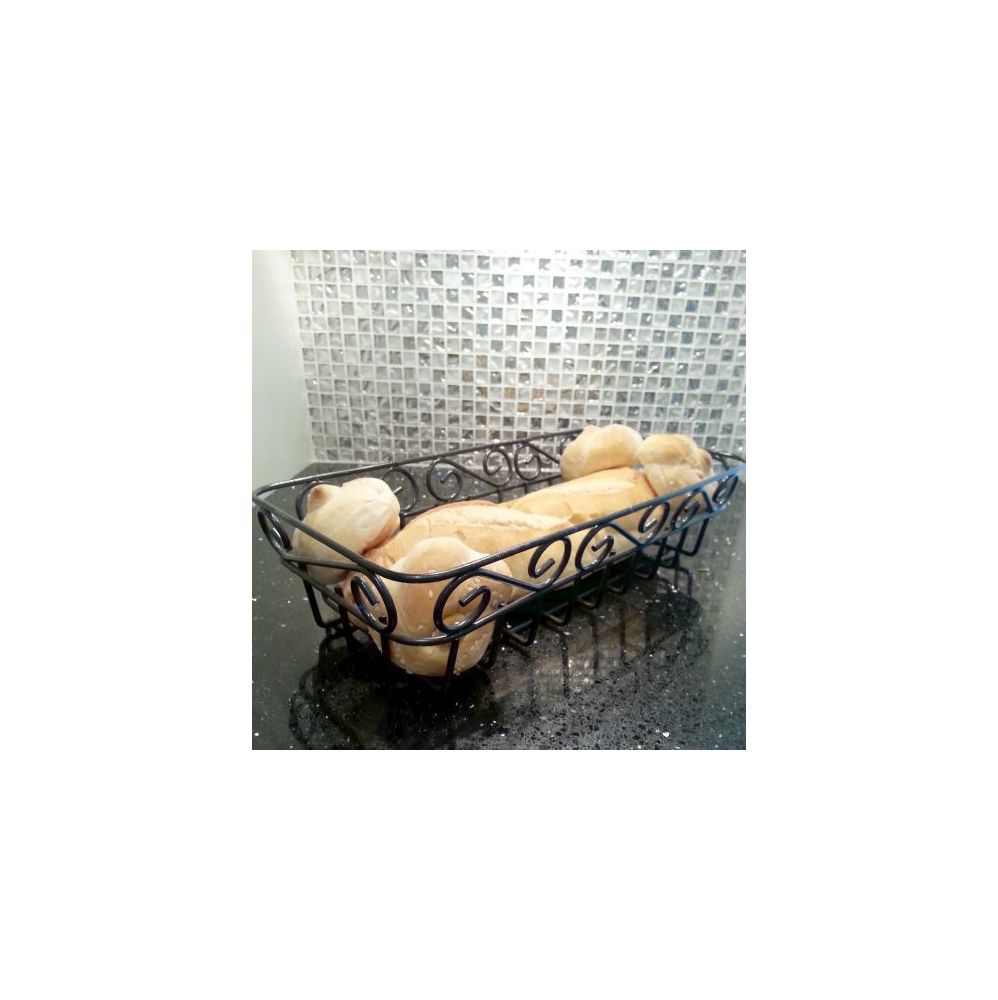 12 Pieces of Wholesale Black Metal Bread Basket