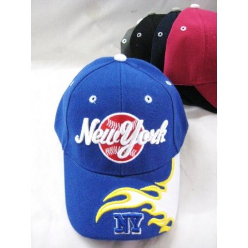 60 Pieces of Kids Ny Baseball Cap Assorted