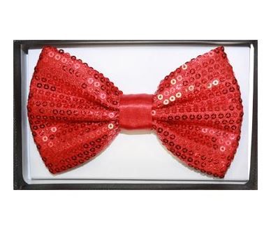 48 Pieces of Red Sequin Bow Tie 020