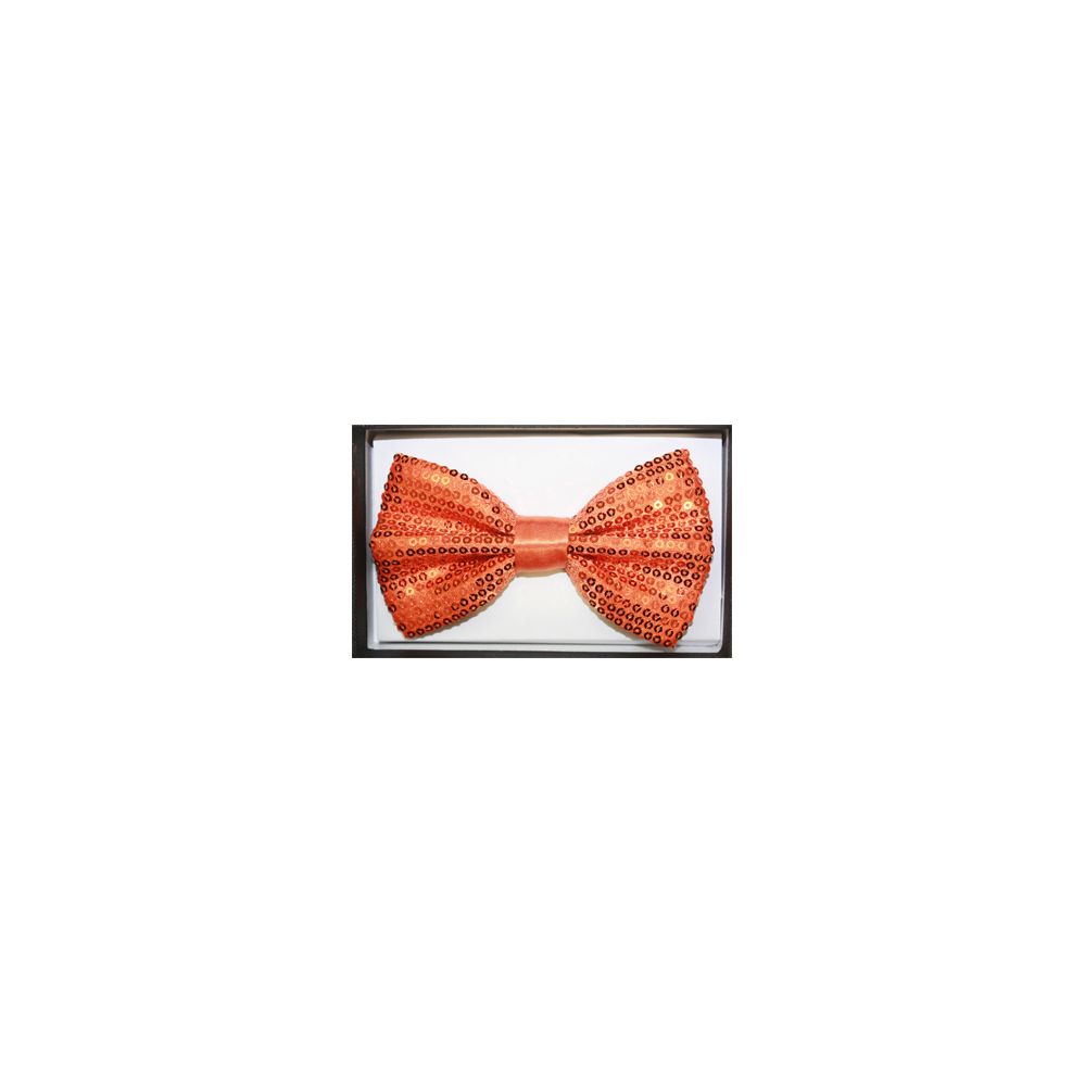 48 Pieces of Orange Sequin Bow Tie 024