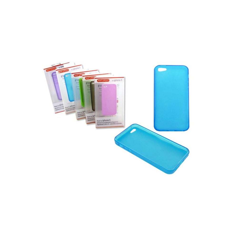 144 Pieces of Iphone 5 Tpu Cover 2.4" X5" Clear Black,blue,white,purple