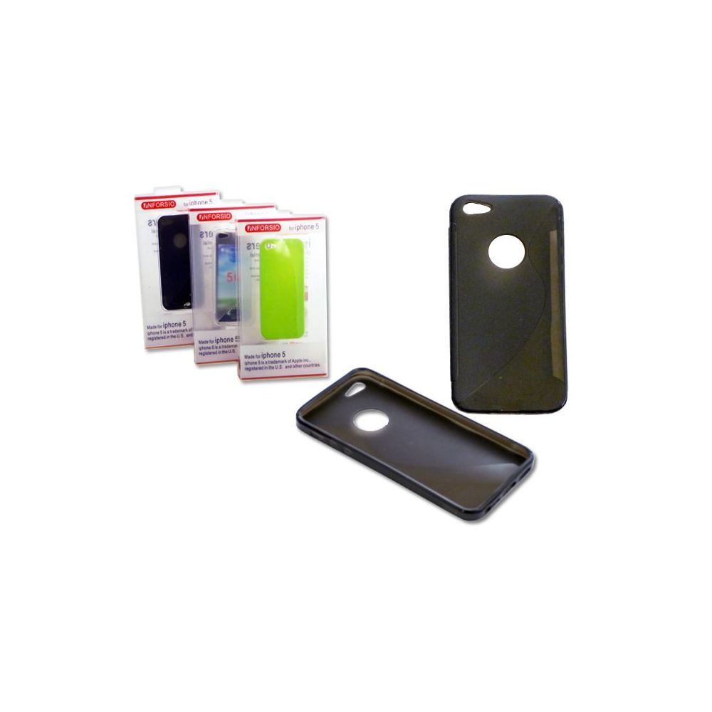 144 Pieces of Iphone 5 Tpu Cover 2.4" X5" Black,blue,green,pink Clr