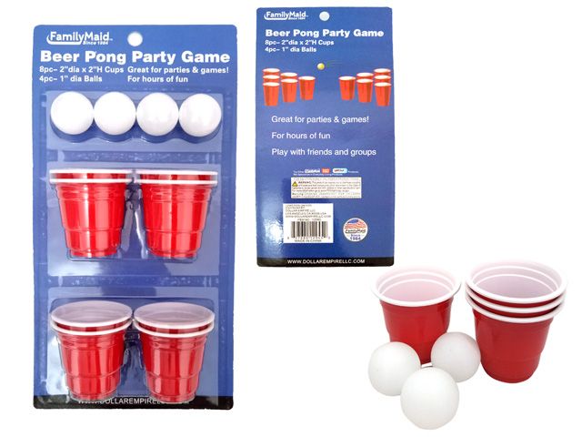 72 Wholesale 12pc Beer Pong Game Set