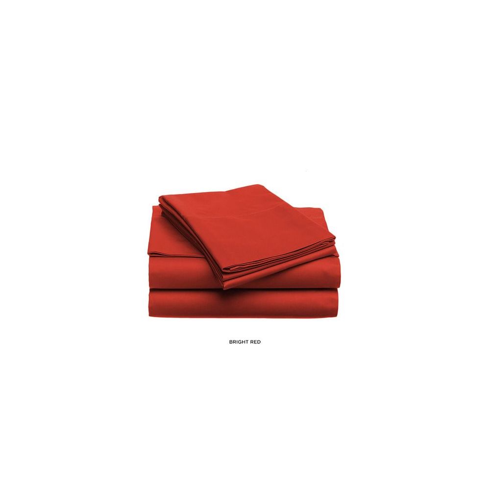 12 Pieces of 3 Piece Solid Sheet Set Red