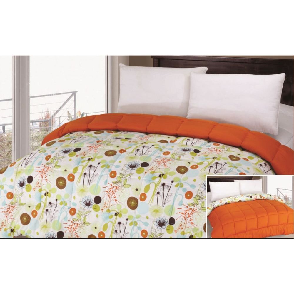 12 Wholesale Full/queen Hypoallergenic DowN-Alternative Reversible Comforter