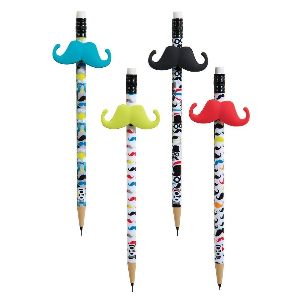 72 Wholesale Mustache Mechanical Pencil