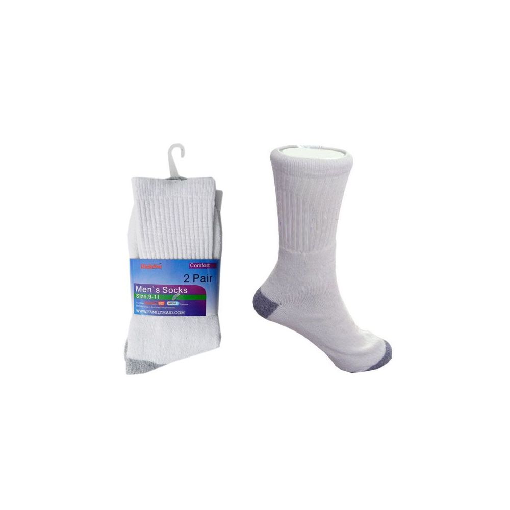 144 Pairs of Socks 2 Pairs Men 9-11 Wt/grey