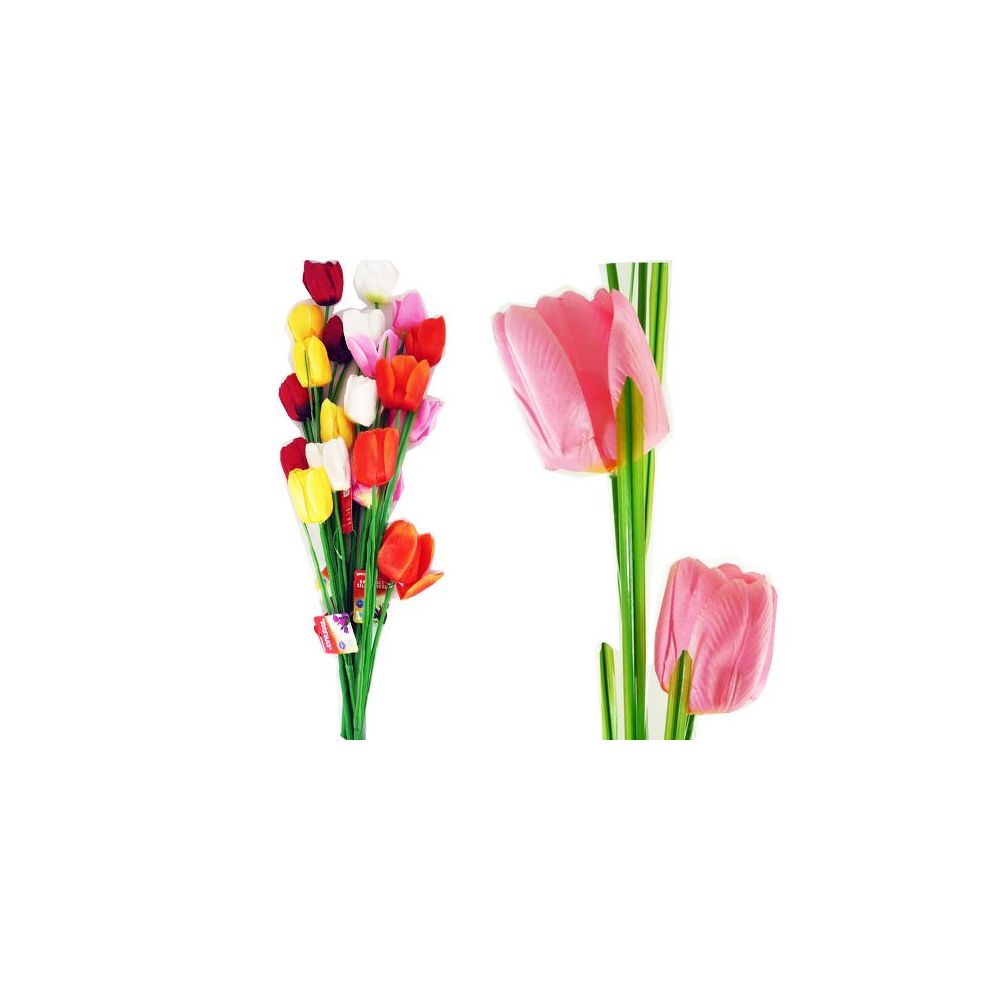 144 Wholesale Flower 97cm Long Tulip 4heads
