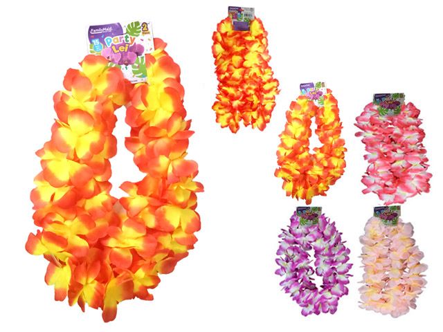 96 Packs of 2-Piece Hawaii Flower Lei