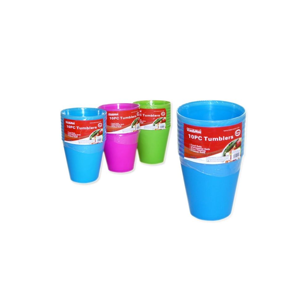 48 Wholesale 10 Pc 8 Oz Tumbler Cups
