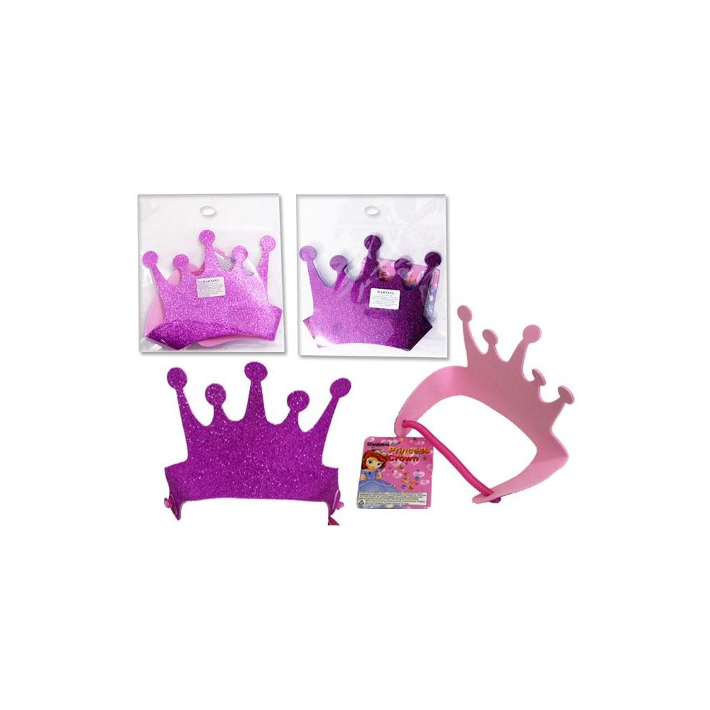 144 Wholesale Eva Crown In Pink & Purple