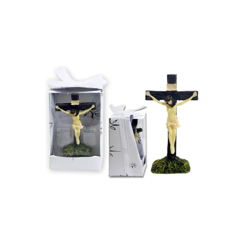 96 Pieces of Polystone Jesus On The Cross In Box