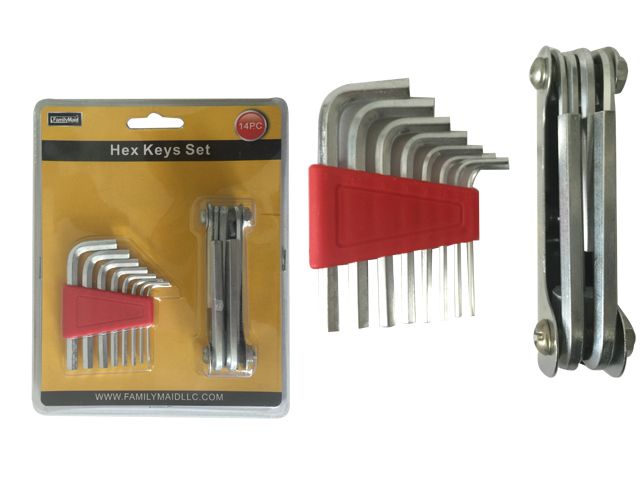 72 Pieces of 14pc Multipurpose Hex Keys Set