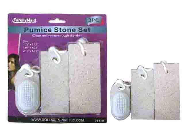 72 Pieces of 3 Piece Pumice Stone With Brush