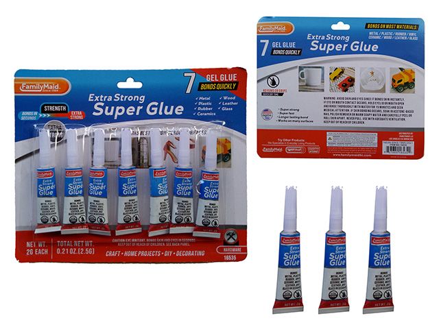 144 Wholesale 7 Piece Super Glue