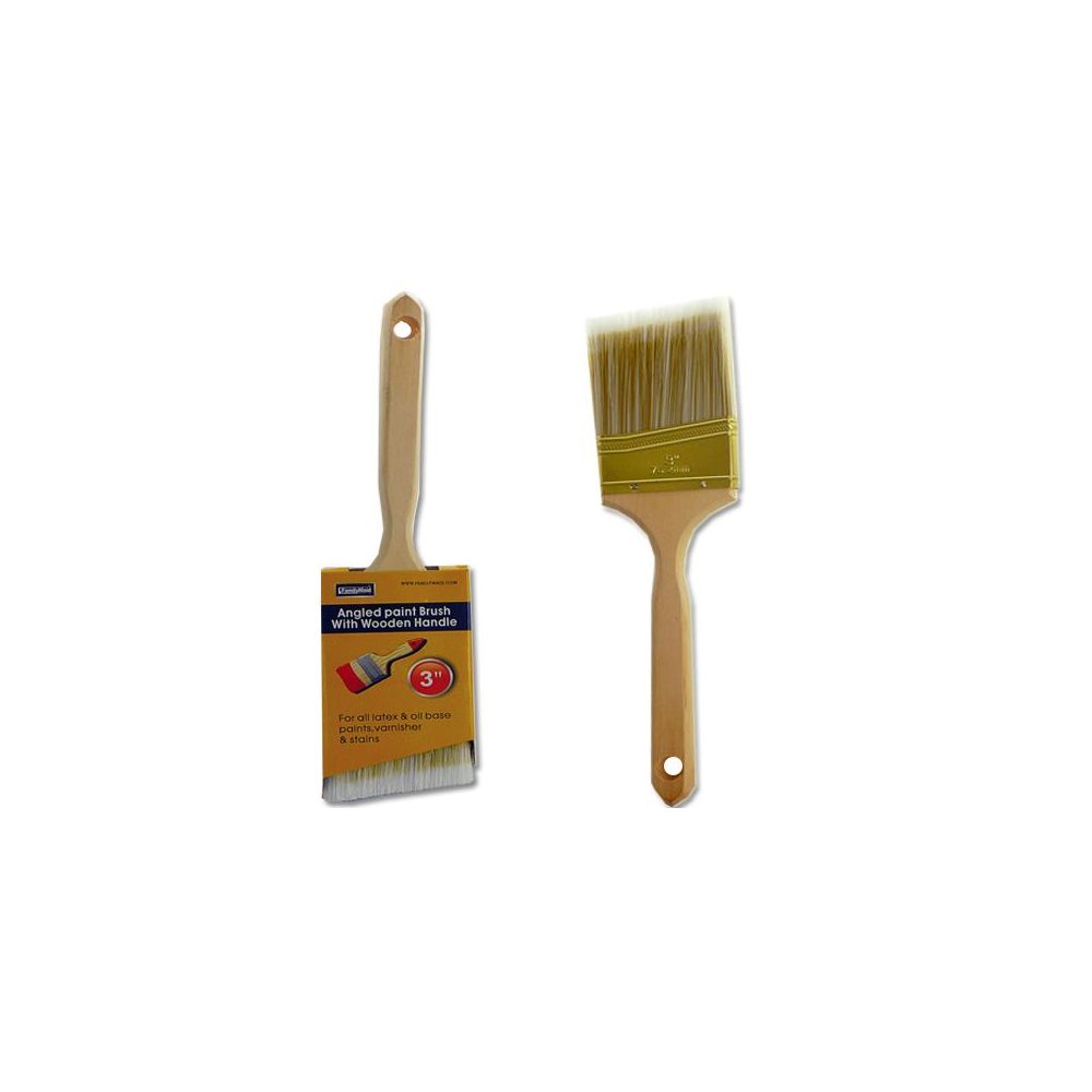 144 Pieces of 3 Inches Straight Paint Brush With Wood Handle