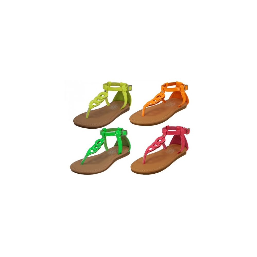 24 Pairs of Children Neon Colors Sandals